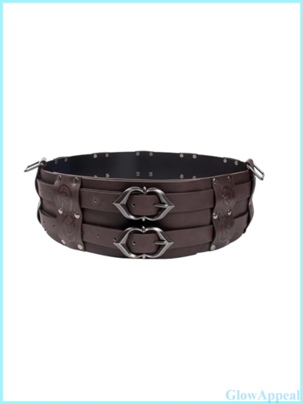 Medieval Viking Faux Leather Wide Belt Corset Lace Renaissance Costume